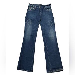 Hincapie Blue Denim Bootcut Medium Wash  Mid-Rise Jeans Women’s Size 6 Waist 30